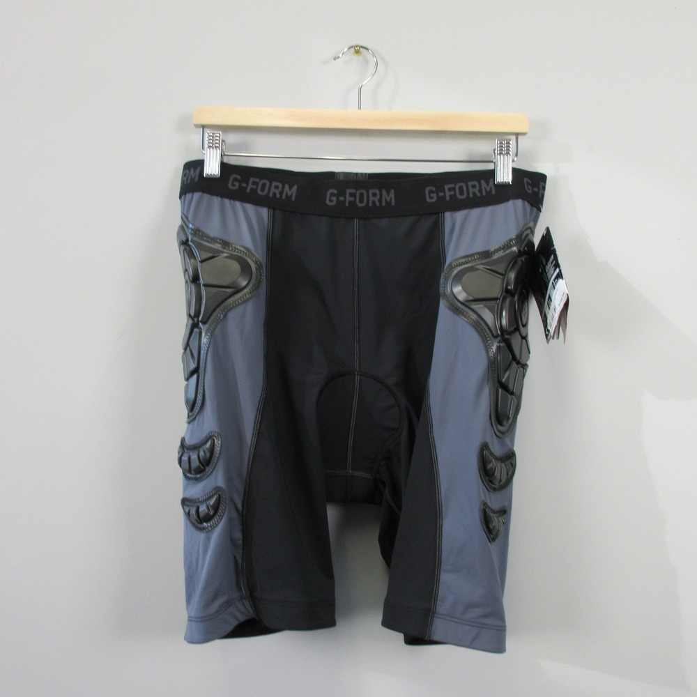G-Form Pro-X Spark Run Bike Compression Shorts Men XL Gray Padded Cycling 334